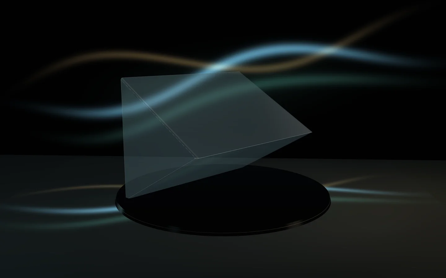 A glass prism and mineral-colored light from Prism Light Lab